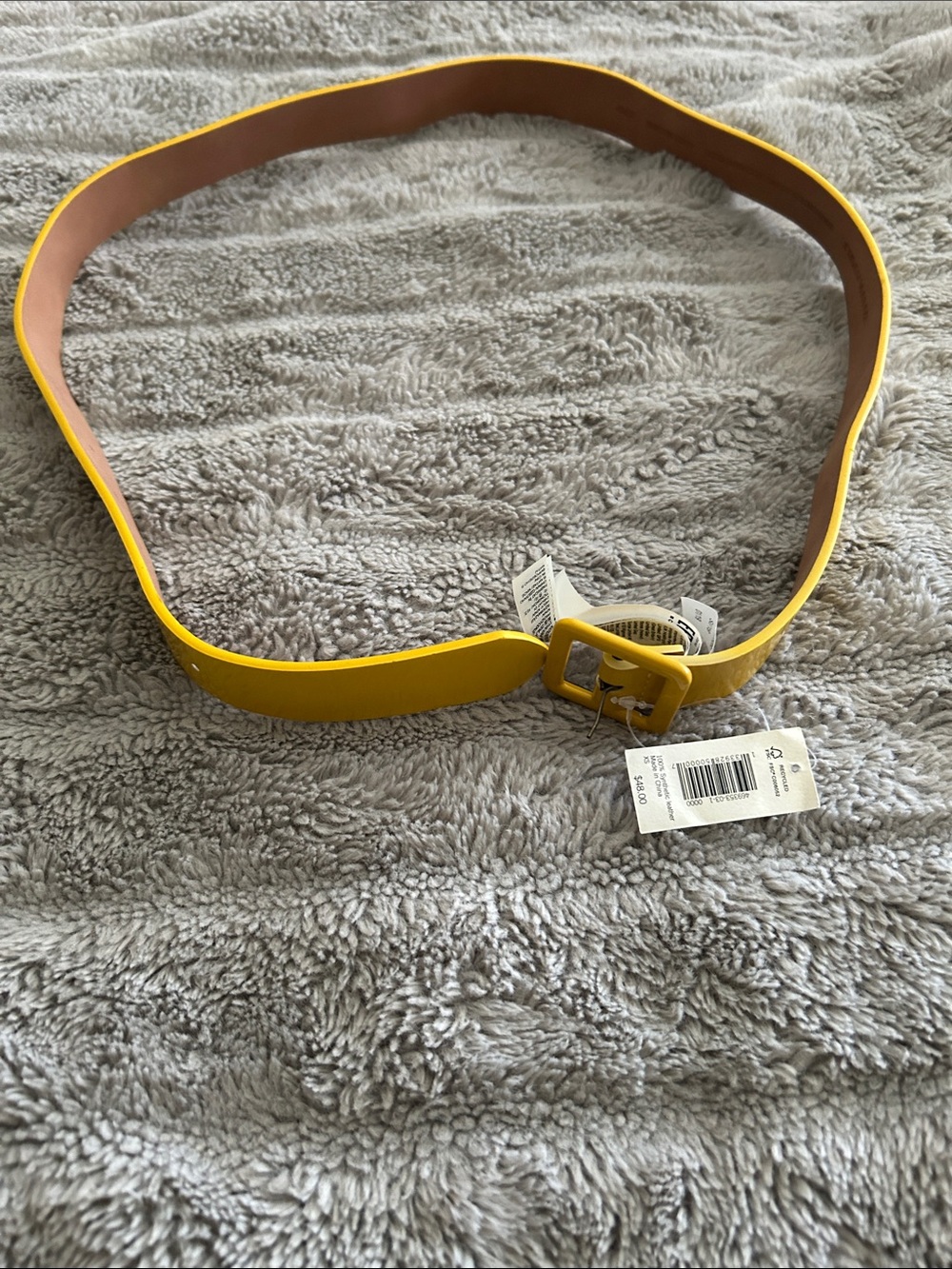 Banana Republic Yellow Women’s Belt with Square Buckle
